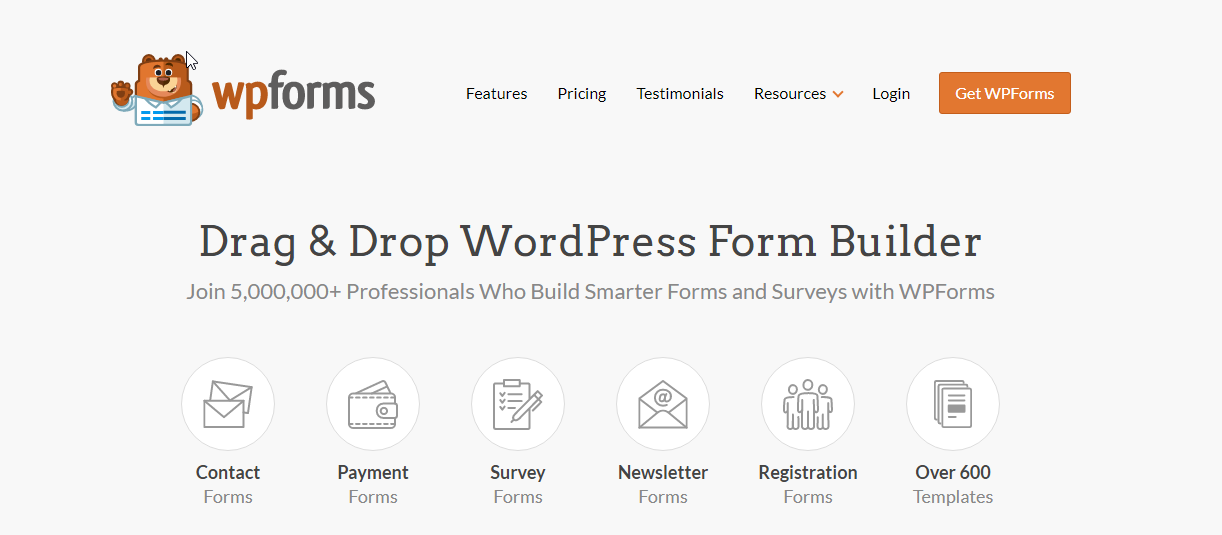 wpforms - Best Stripe Payment Plugins for WordPress