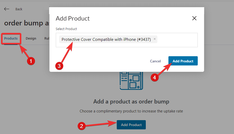 add order bump product