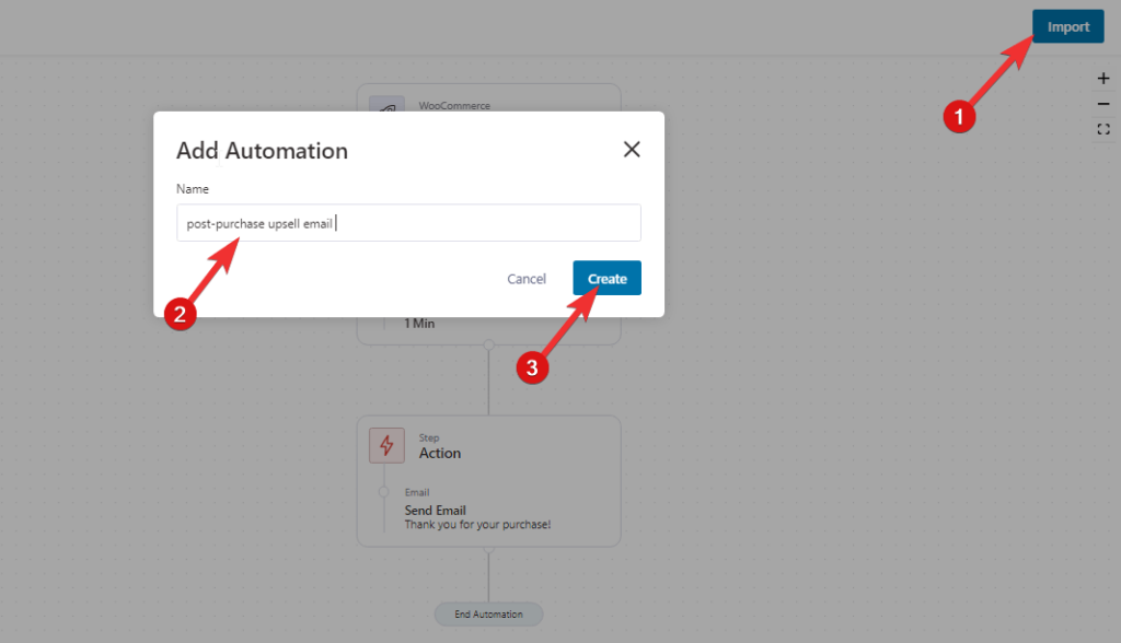 create post purchase upsell automation