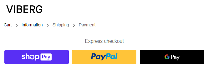 Shopify checkout in WooCommerce: Express payment options