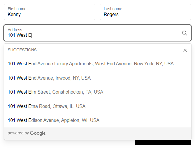 Shopify checkout for WooCommerce: Google address autocomplete map api