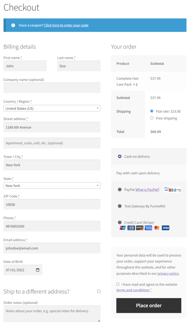 How To Set Up WooCommerce One Page Checkout [2024]