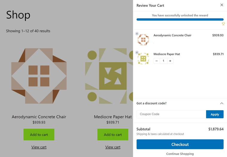 WooCommerce sliding cart for faster checkout journey