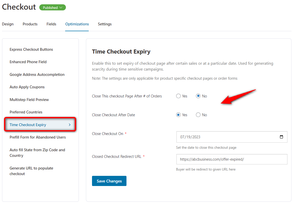 Time checkout expiry checkout optimization hack