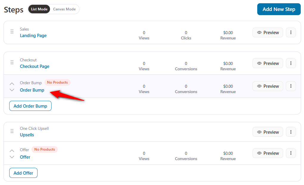 Click on the order bumps to customize it on your checkout page