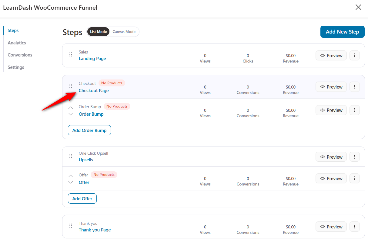 Edit the woocommerce product-specific checkout page for your learndash course