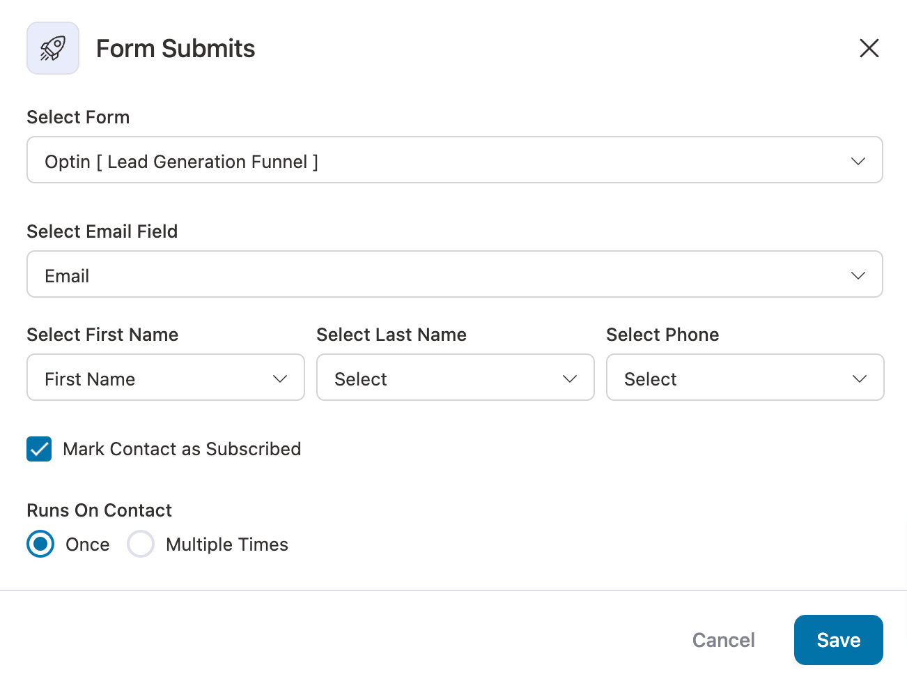 form submits settings