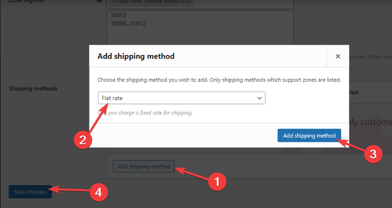 add shipping method to newyork