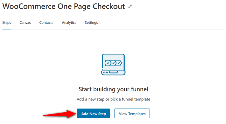Add the new step to your checkout funnel