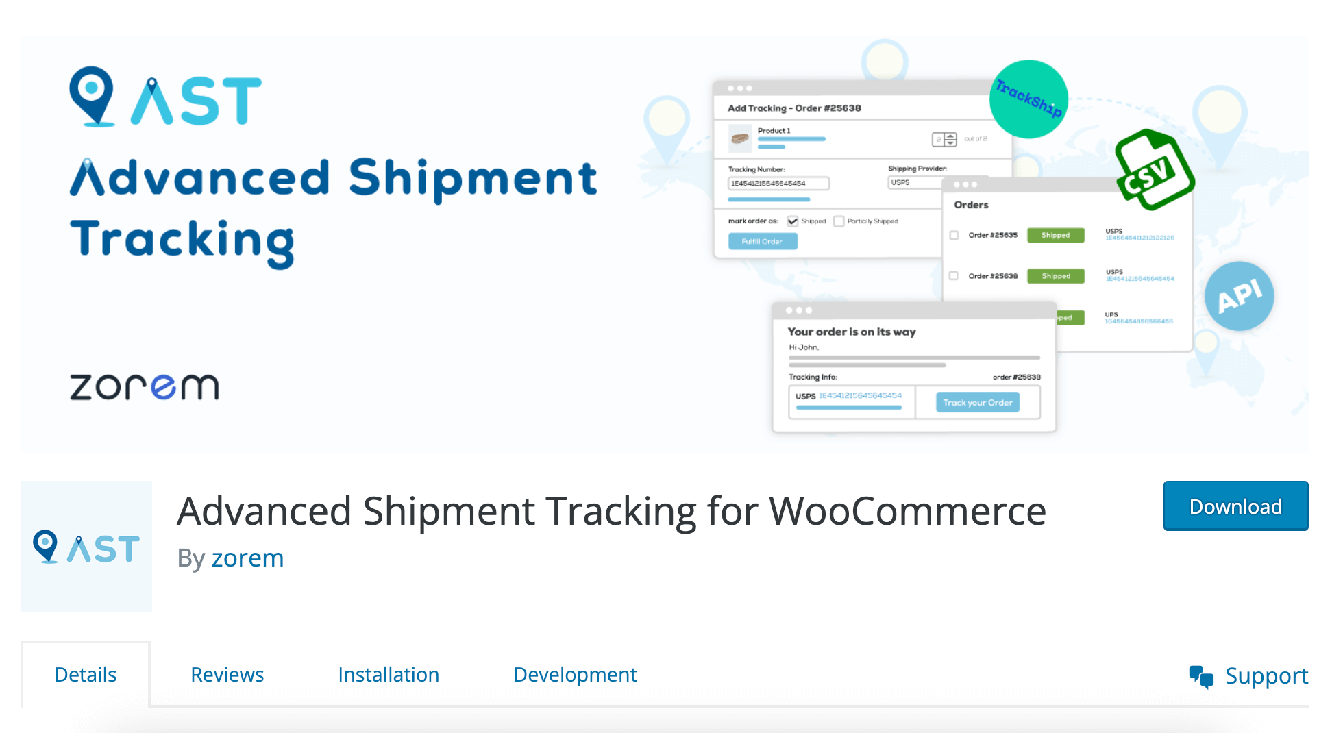 Advanced Shipment Tracking for WooCommerce