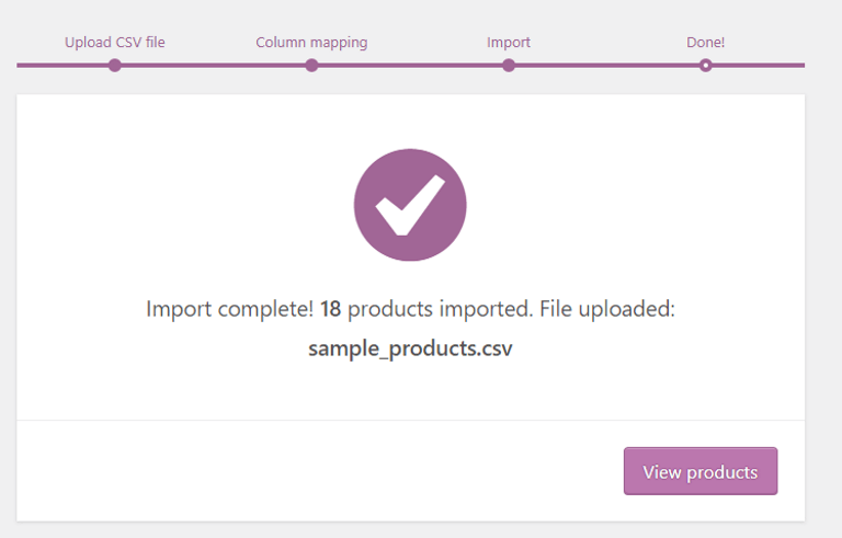 import done