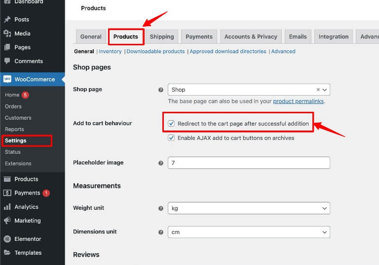 redirect to cart page using woocommerce add to cart link change add to cart link woocommerce
