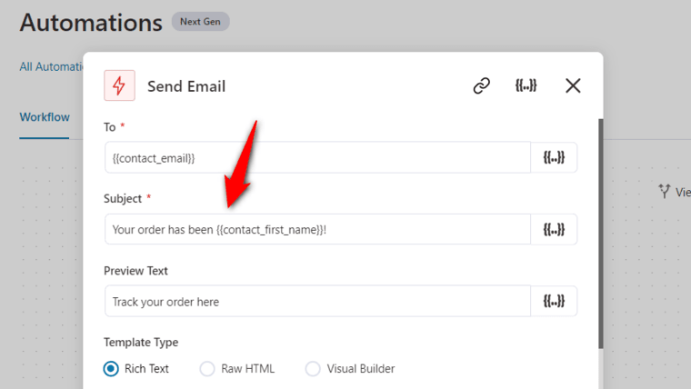 Enter the exciting subject line and preview text of your email to get more engagement