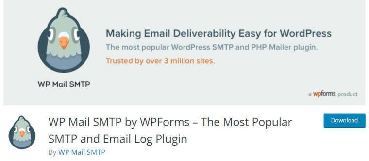 install and activate the wp mail smtp plugin 
