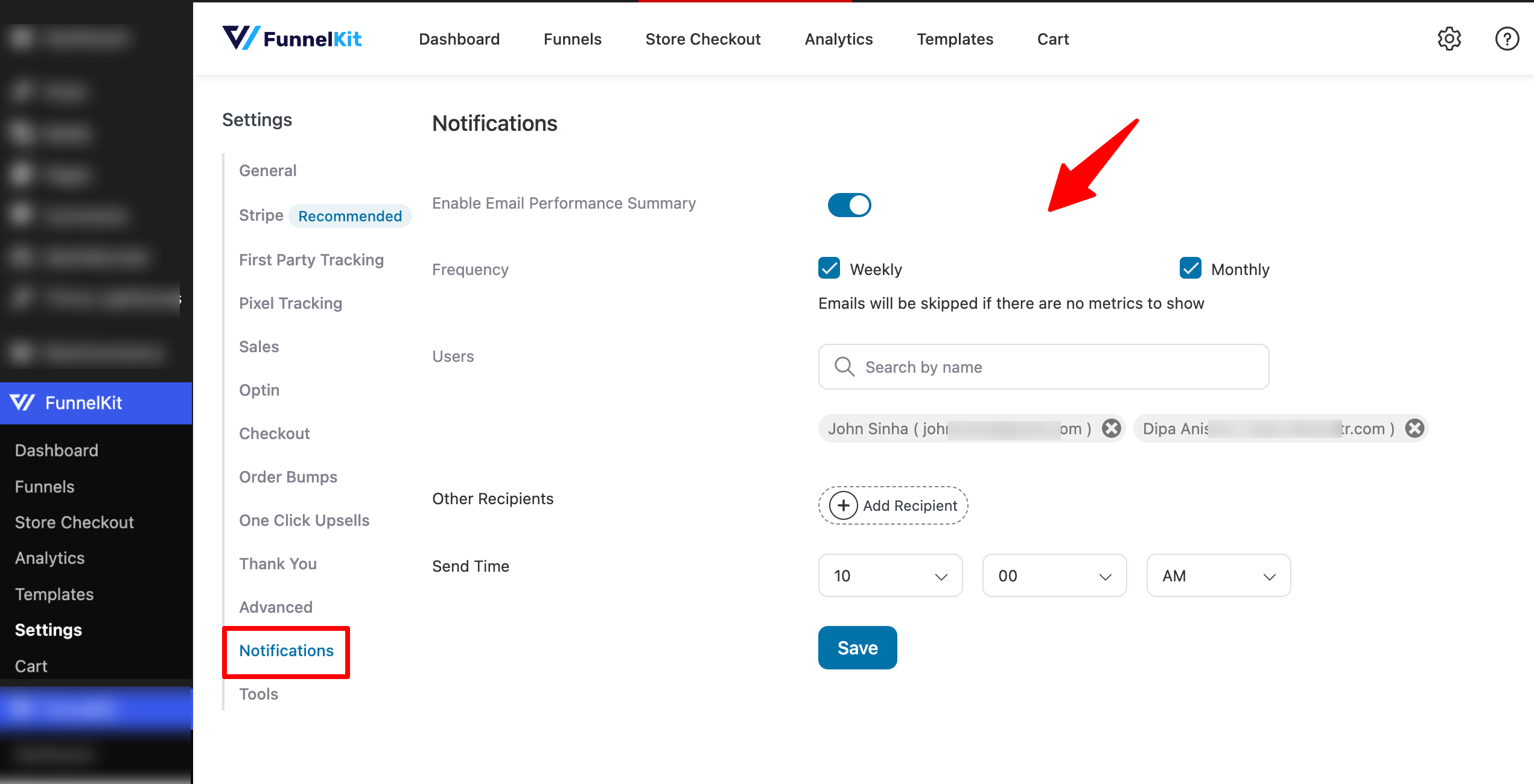 Automate performance tracking of your store