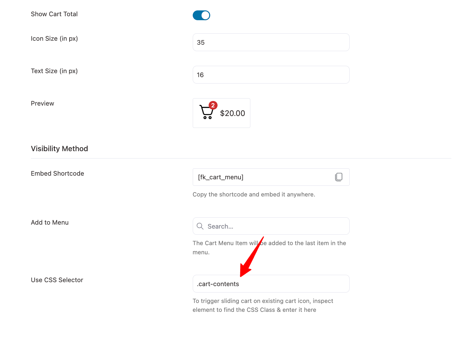 add css selector