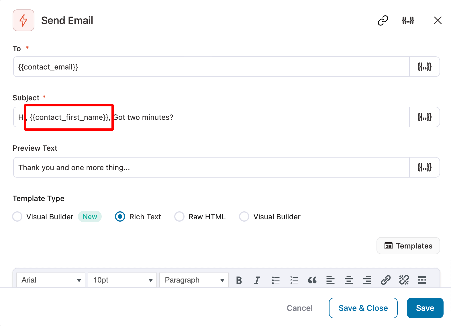 personalized subject for product review email