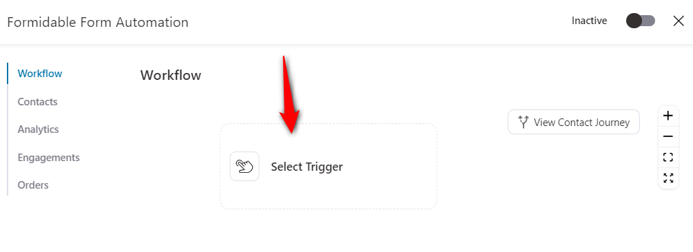 Click on select trigger