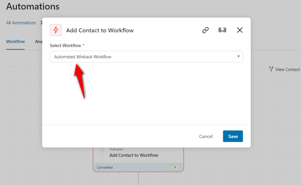Add the triggered inactive contacts to the workflow created in your hubspot account for winback campaigns