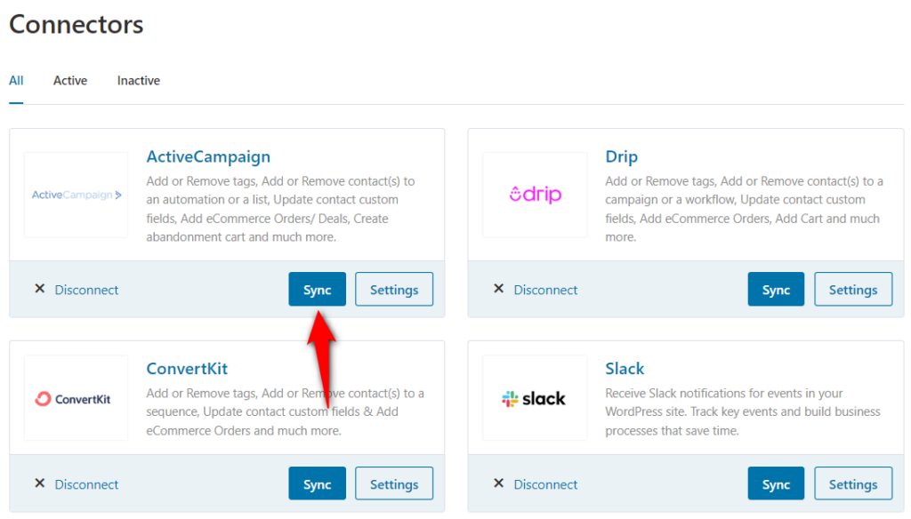Synchronize your woocommerce data with your activecampaign account