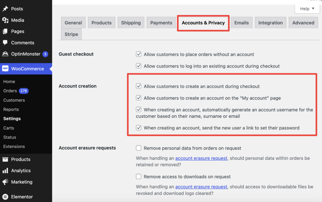 How to Automatically Create an Account During Guest Checkout in WooCommerce?