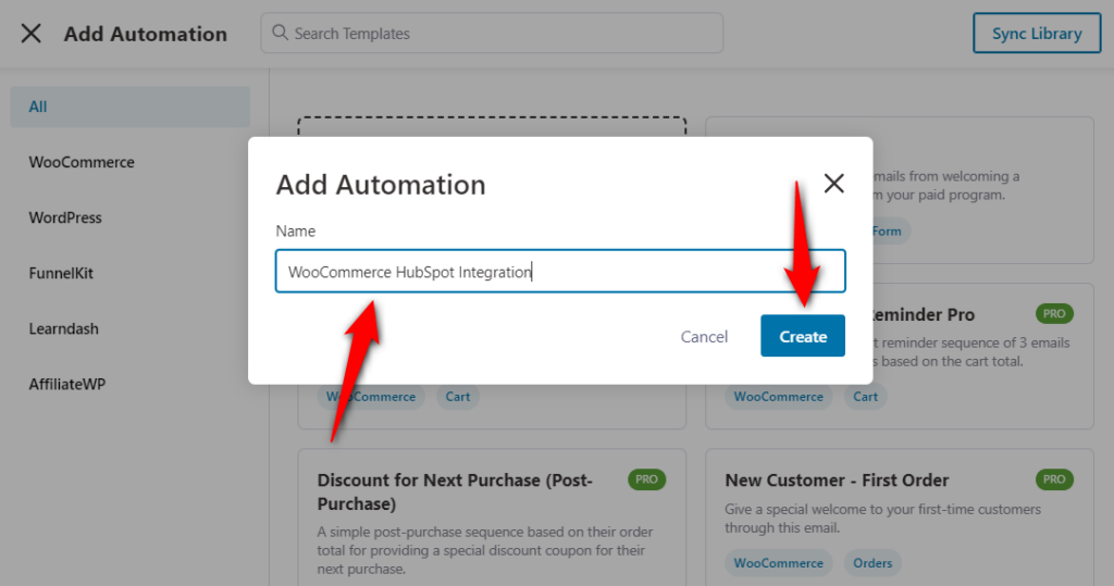 Hit start from scratch and enter the name of your automation