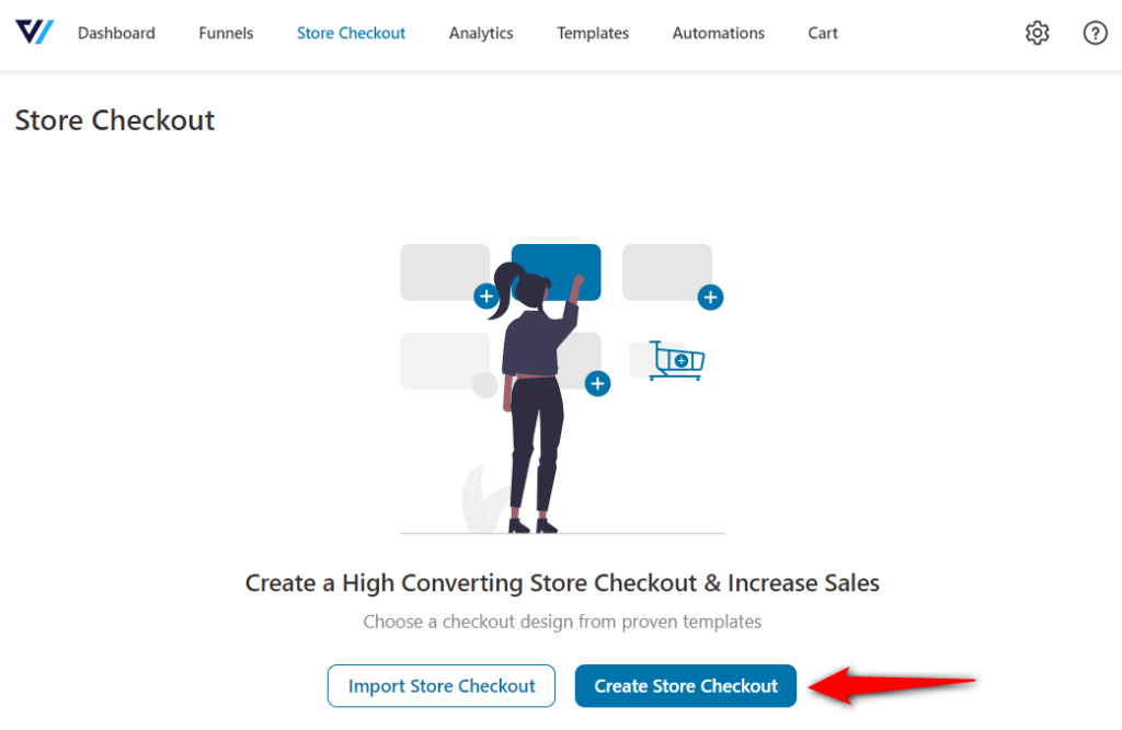 Create a store checkout