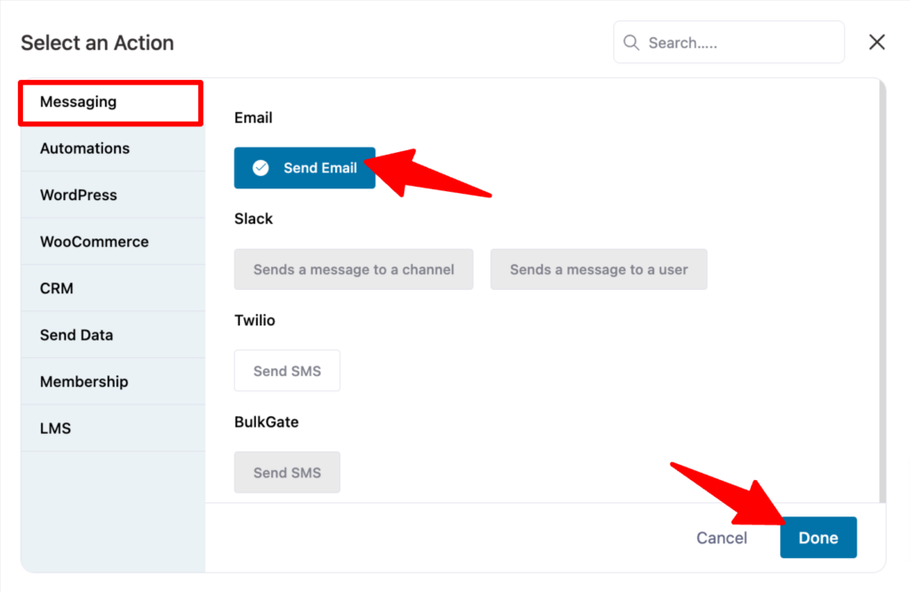 select send email action to customize WooCommerce emails 