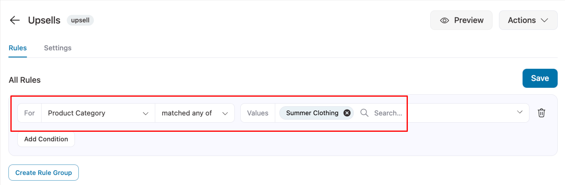 add a fresh new rule
