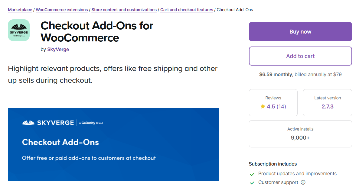 checkout add-ons for woocommerce plugin