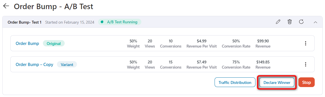 A/B testing will help you declare a winning variant and get conversion boosts
