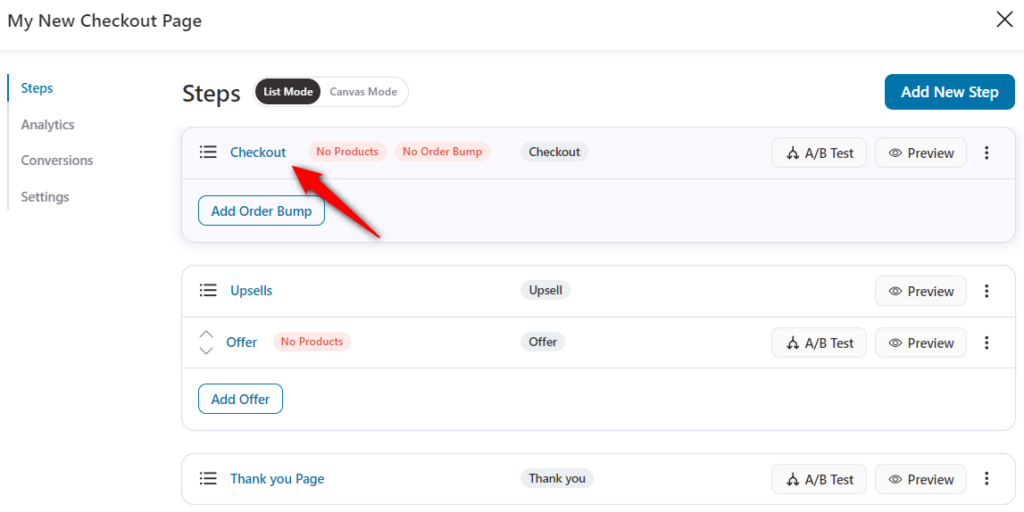 Configuring the Web Settings for the Order Summary Control