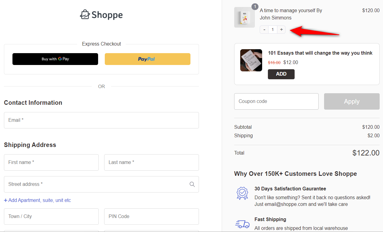Quantity Switcher - WooCommerce checkout add-ons