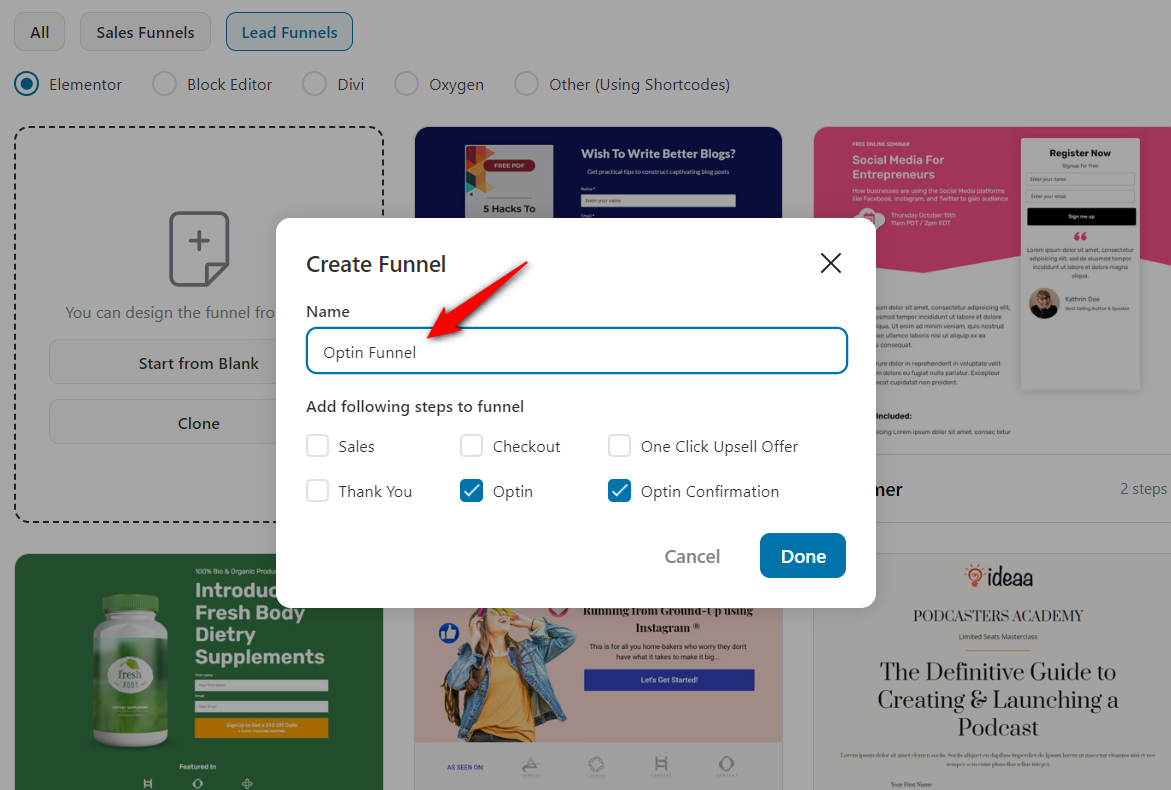 Adding Your Custom Template (Opt-in Page) - FunnelKit