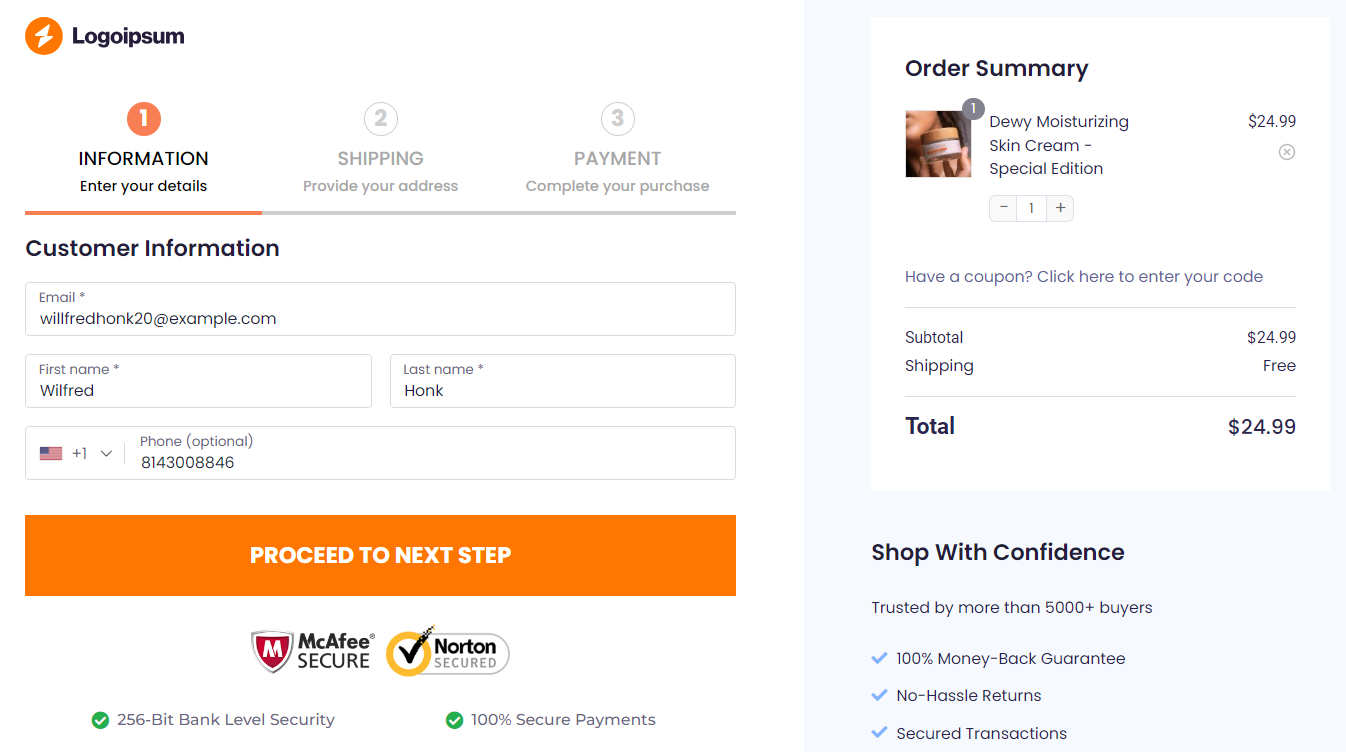Pre-fill the Checkout Form for Abandoned Users