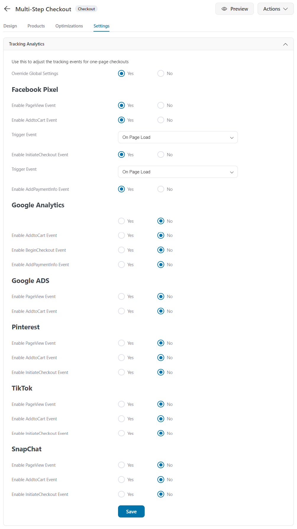 Tracking and Analytics