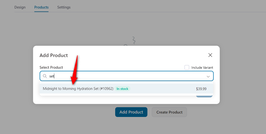 Add product as upsell