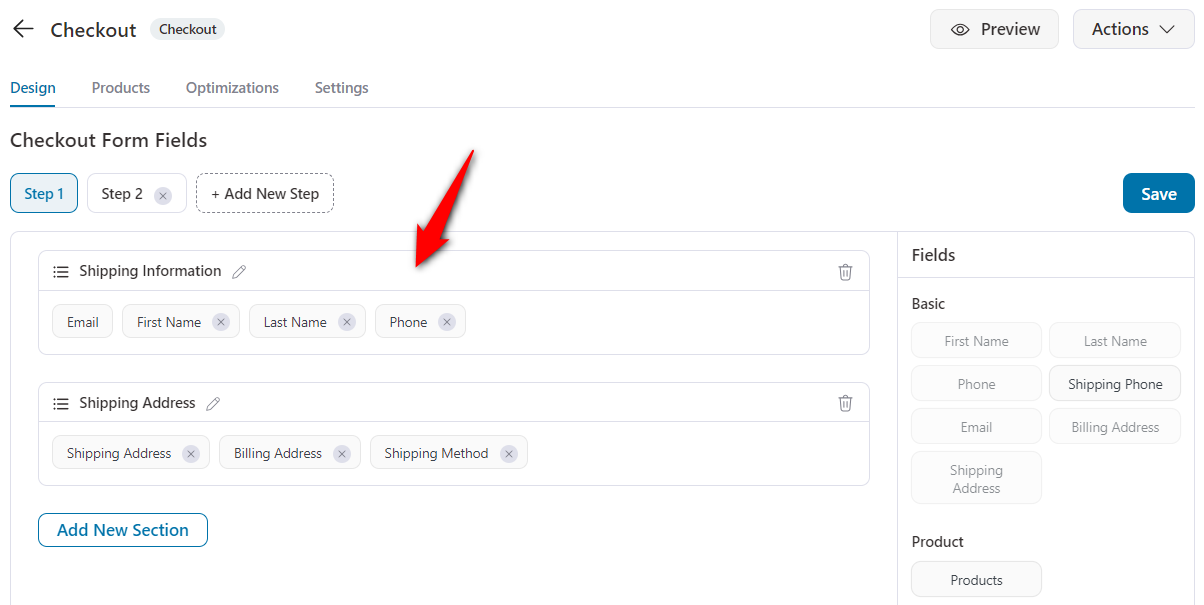 Customize the checkout form fields of your tripwire funnel