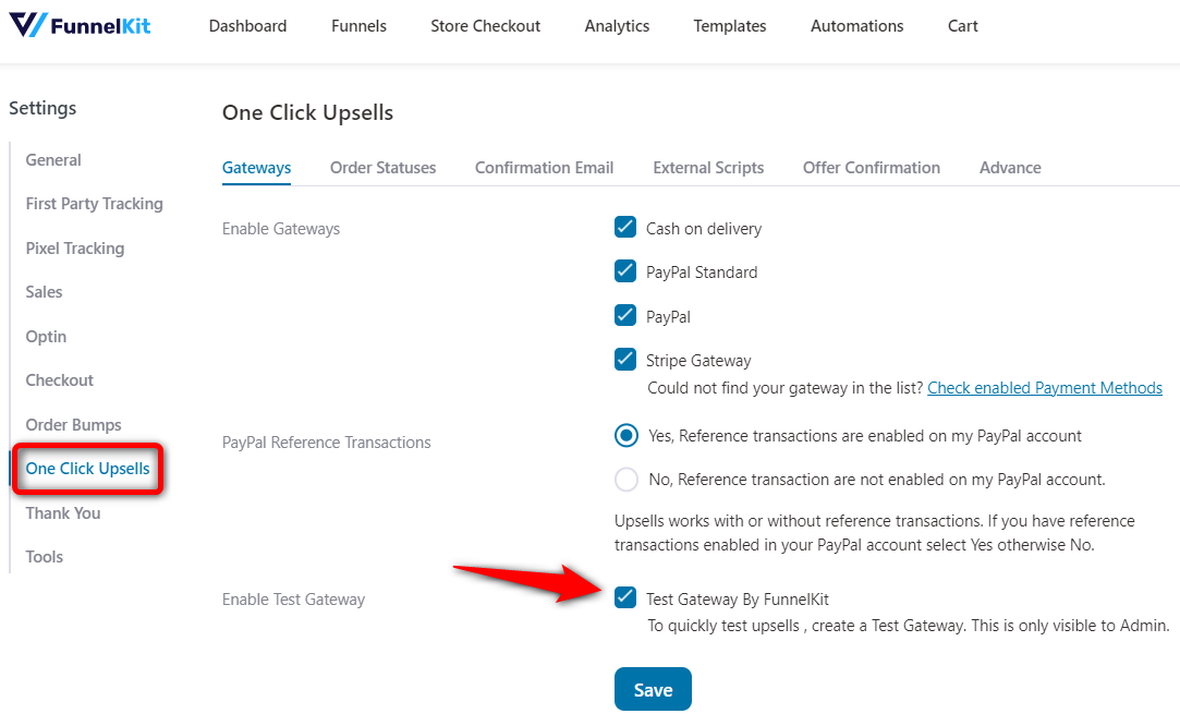 How to test woocommerce checkout - enable test payment gateway by funnelkit