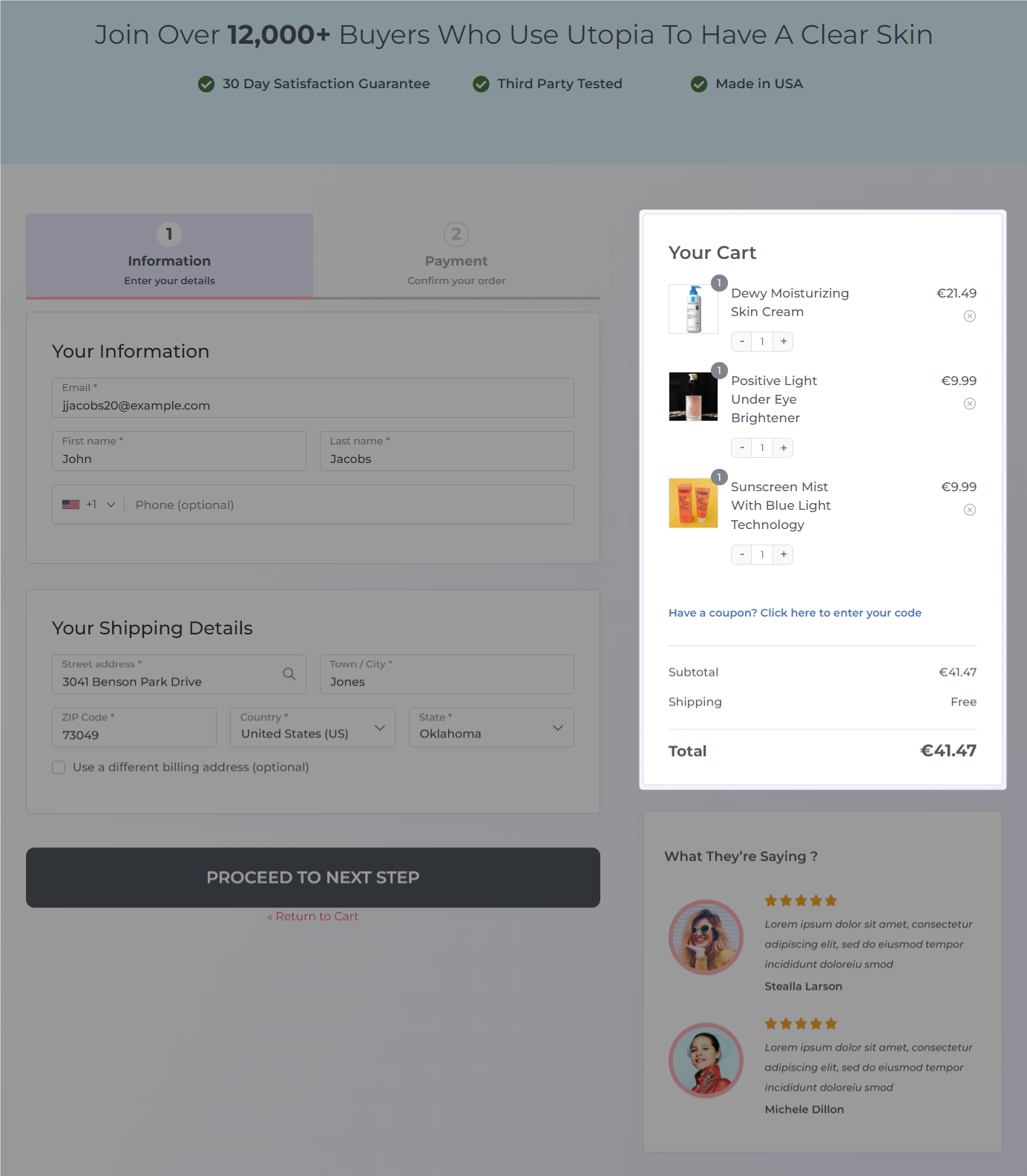 how to test woocommerce checkout - verify the order review section correctly summarizes each cart item