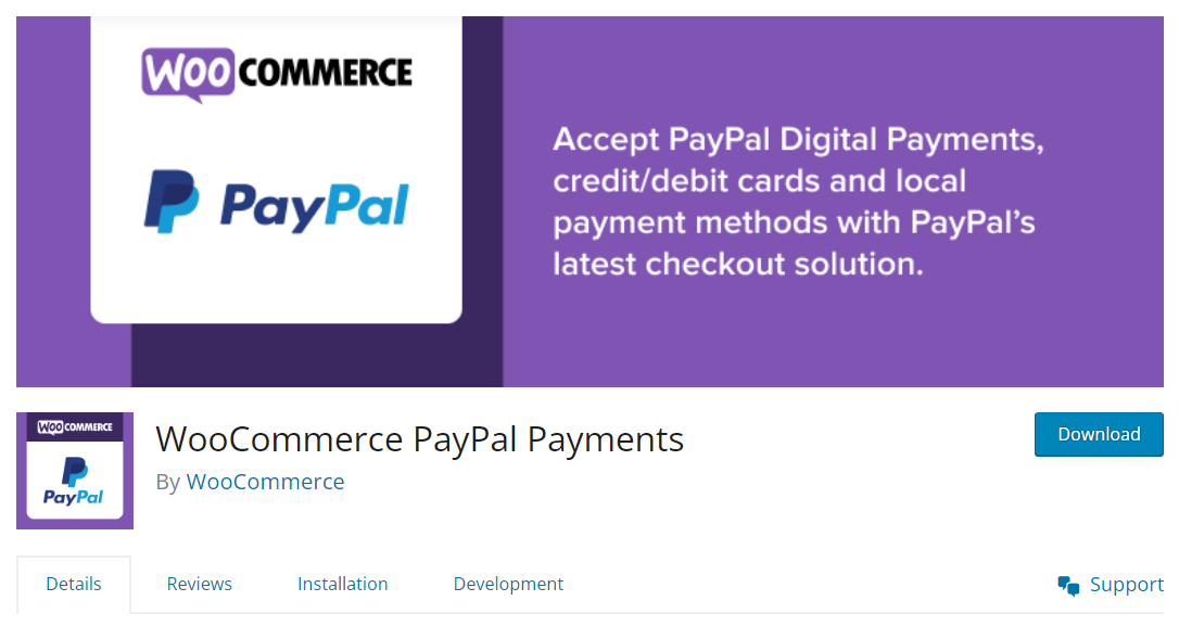 Install and activate WooCommerce PayPal Payments plugin to test your woocommerce payments via PayPal gateway 