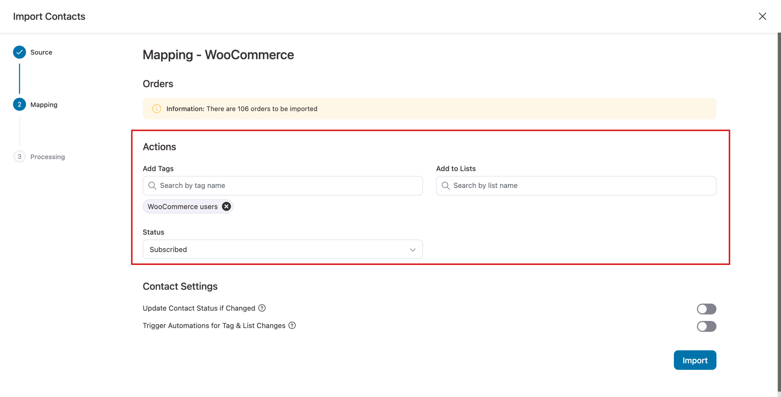 Add tags to WooCommerce users