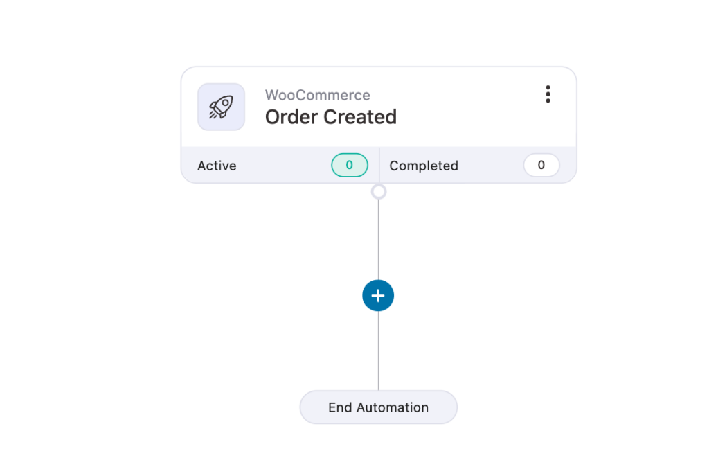 Workflow after deleting both paths, showing the conditional step removed entirely