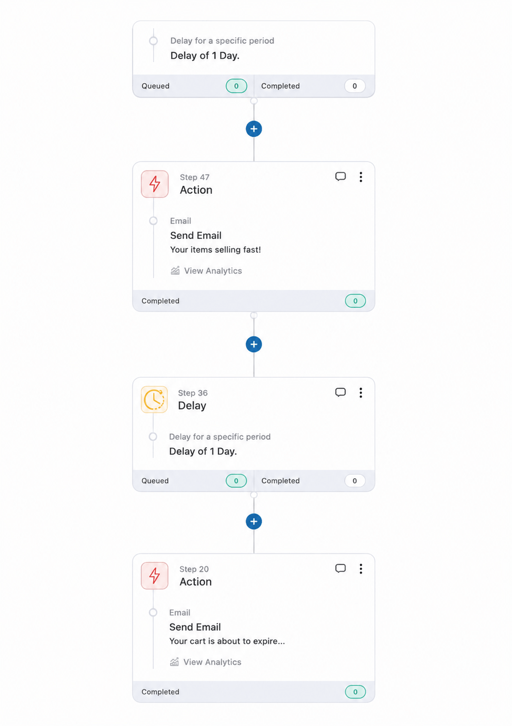 Remaining path merged into the main workflow after the Split step is removed
