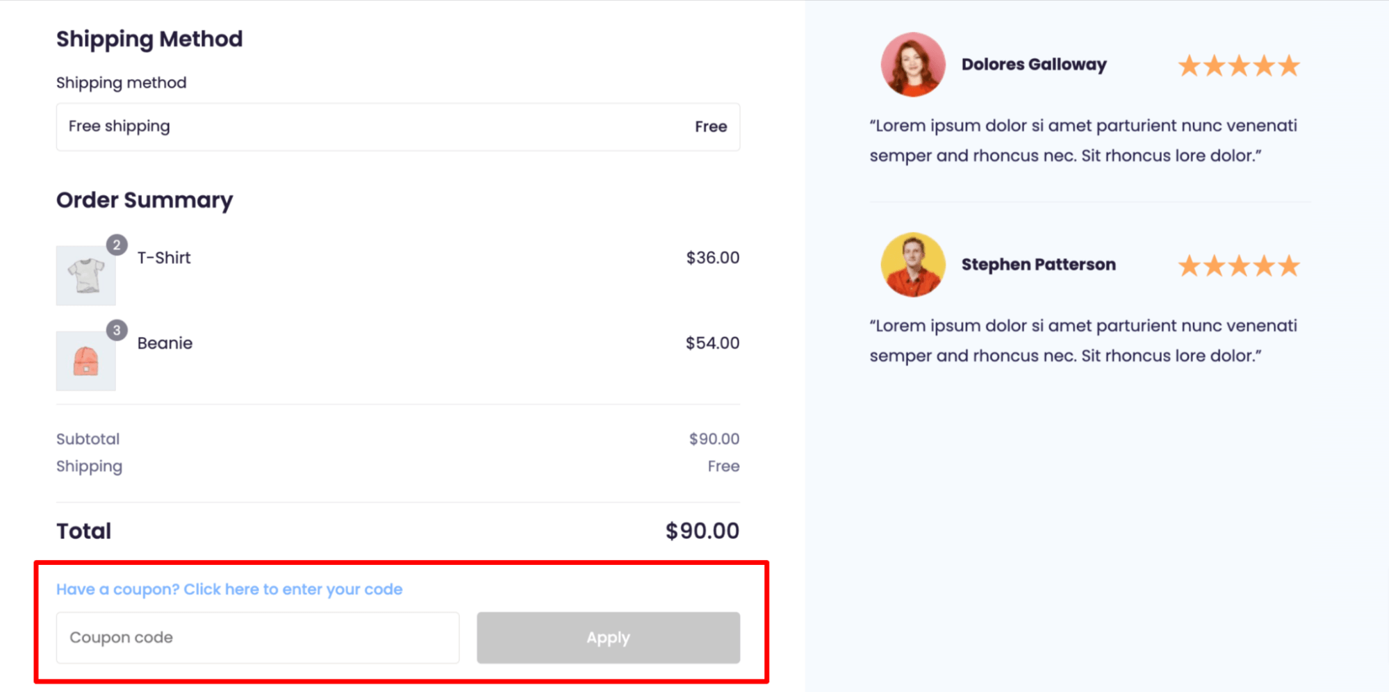move WooCOmmerce checkout coupon field to a custom place
