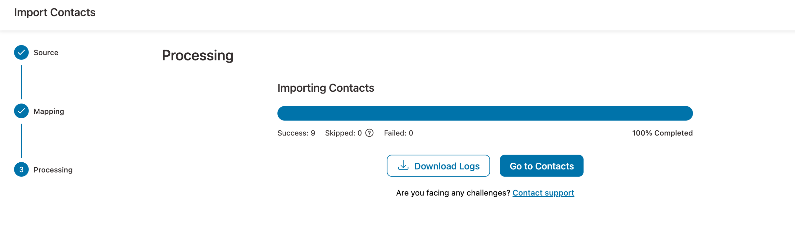 successfullly import wordpress users