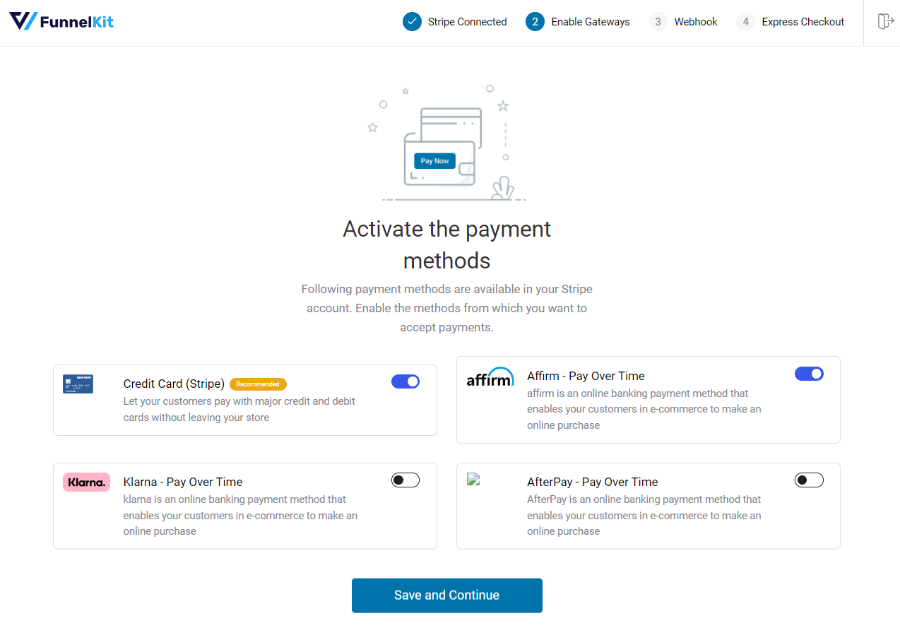 Enable the woocommerce affirm payment gateway in your store