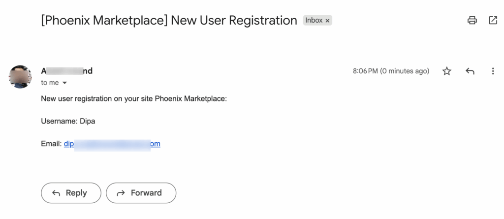 wordpress new user registration email to admin