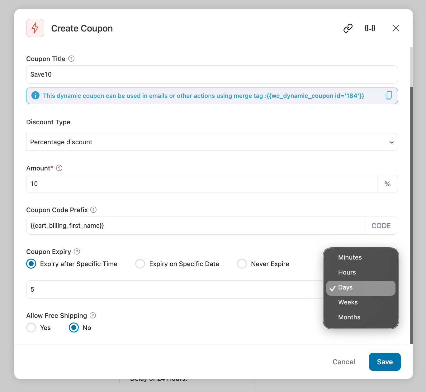 Expiry After Specific Time FunnelKit Automations