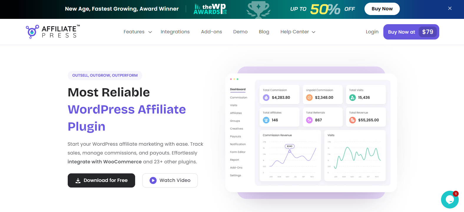 AffiliatePress WooCommerce plugin